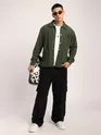 Olive Corduroy Shacket