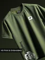 Olive Dragon Era HD Print Oversized T-Shirt