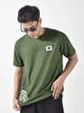 Olive Dragon Era HD Print Oversized T-Shirt