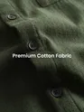 Olive Dual Pocket Cotton Shirt