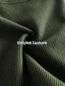 Olive Green Diagonal Striped Shirt