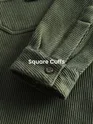 Olive Green Diagonal Striped Shirt