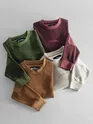 Olive Green Elbow Patch Sweatshirt