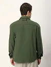 Olive Green Recycled Flannel Shirt