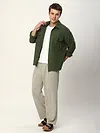 Olive Green Recycled Flannel Shirt