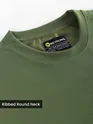 Olive Puff Patch Pocket Oversized T-Shirt
