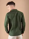 Olive Textured Check Shirt