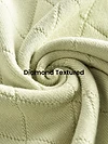 Pale Green Diamond Textured Flat Knit Polo T-Shirt