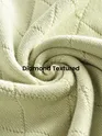 Pale Green Diamond Textured Flat Knit Polo T-Shirt