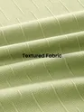 Pale Green Textured Oversized T-shirt