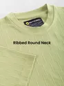 Pale Green Textured Oversized T-shirt