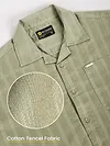 Pale Olive Half Sleeve Cuban Collar Shirt