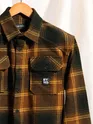 Peanut Brown Recycled Check Flannel Shirt