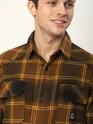 Peanut Brown Recycled Check Flannel Shirt