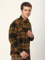 Peanut Brown Recycled Check Flannel Shirt