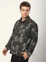 Peanut Brown Tribal Print Shacket
