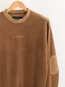 Pecan Brown Elbow Patch Sweatshirt