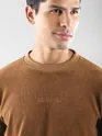Pecan Brown Elbow Patch Sweatshirt
