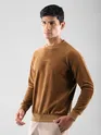 Pecan Brown Elbow Patch Sweatshirt