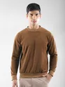 Pecan Brown Elbow Patch Sweatshirt