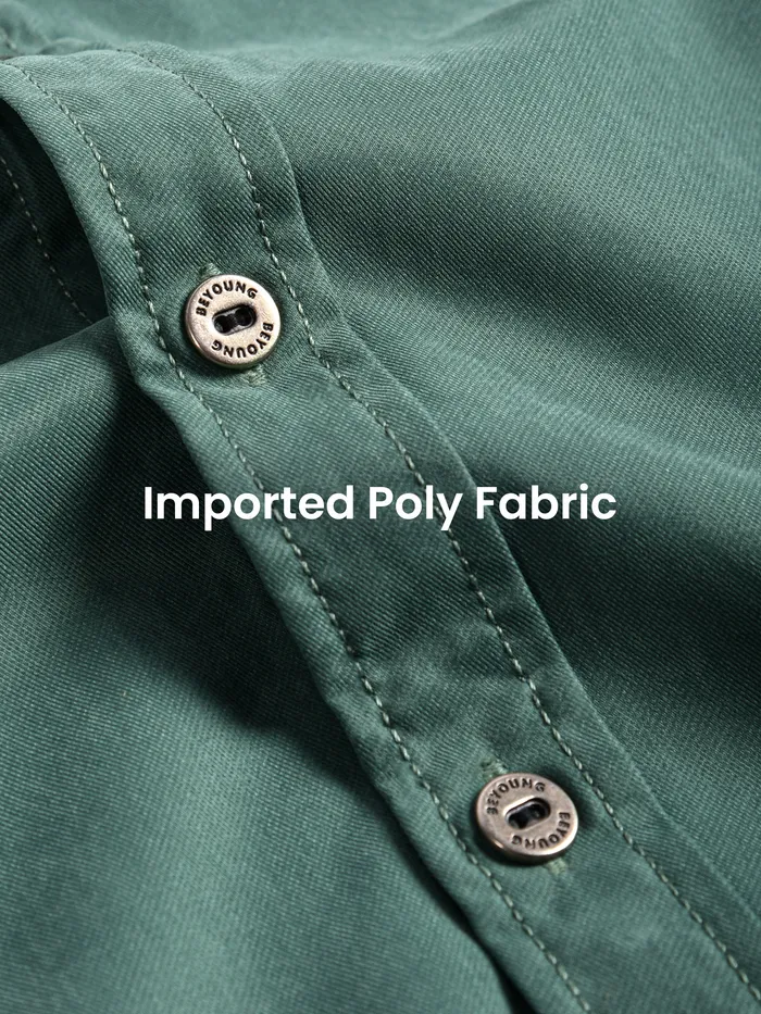 Persian Green D-Buckle Cargo Shirt