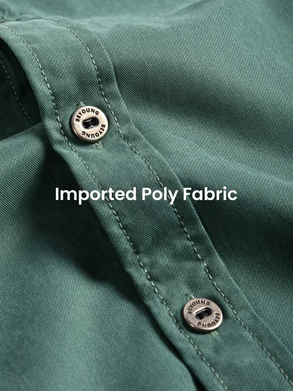 Persian Green D-Buckle Cargo Shirt