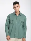 Persian Green D-Buckle Cargo Shirt