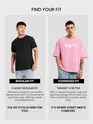 Pink Ma Da Fa Ka Puff Print Oversized T-Shirt
