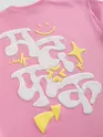 Pink Ma Da Fa Ka Puff Print Oversized T-Shirt