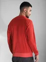 Red Cut and Sew Sweatshirt