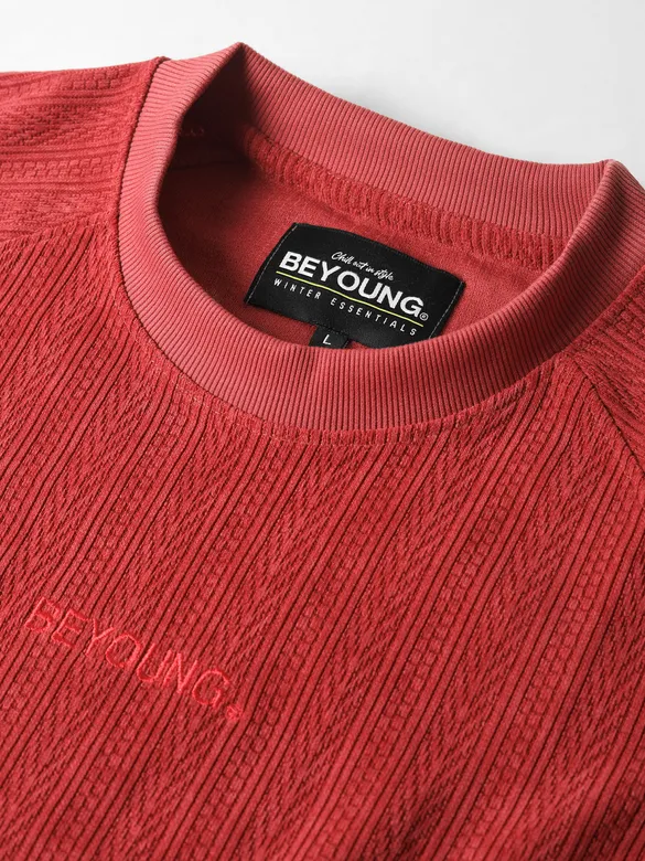 Red Cut and Sew Sweatshirt