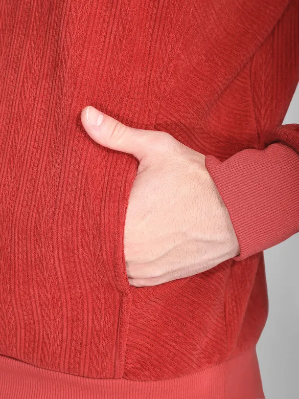 Red Cut and Sew Sweatshirt