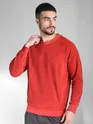 Red Cut and Sew Sweatshirt