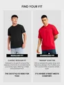 Red Pintuck Oversized T-shirt