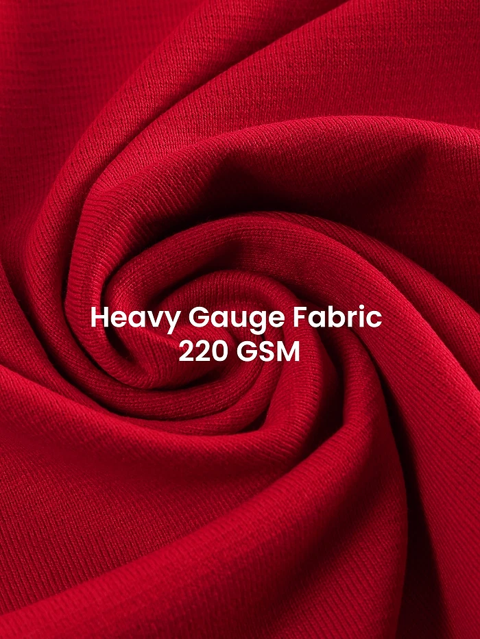 Red Pintuck Oversized T-shirt