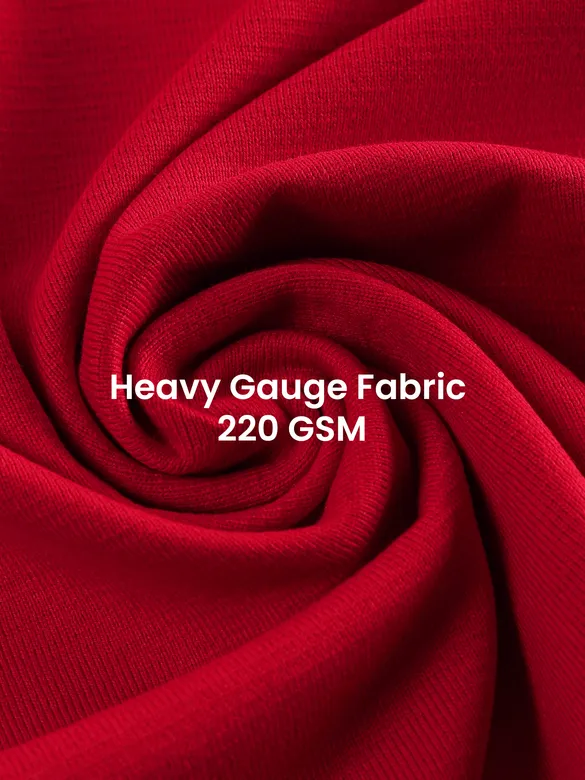 Red Pintuck Oversized T-shirt
