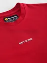 Red Pintuck Oversized T-shirt