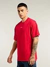 Red Pintuck Oversized T-shirt