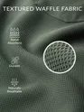 Regent Green Half Sleeve Waffle Shirt for Men