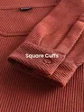 	 Rust Brown Diagonal Striped Shirt