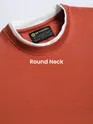 Rust Orange Jersey Knit Oversized T-Shirt