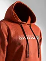Rust Orange Mission Doodle Printed Hoodie
