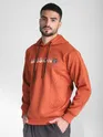 Rust Orange Mission Doodle Printed Hoodie