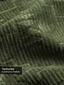 Sage Green Abstract Structured Corduroy Shirt