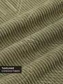 Sage Green Tribal Textured Corduroy Shirt