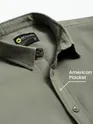 Sage Green Waffle Texture Shirt