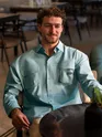 Sky Blue Baggy Pocketed Shirt