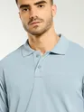Sky Blue Structured Polo T-Shirt