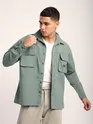 Space Grey Baggy Pocketed Shirt