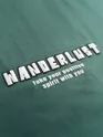 	 Teal Green Wanderlust Back Patch Oversized T-Shirt
